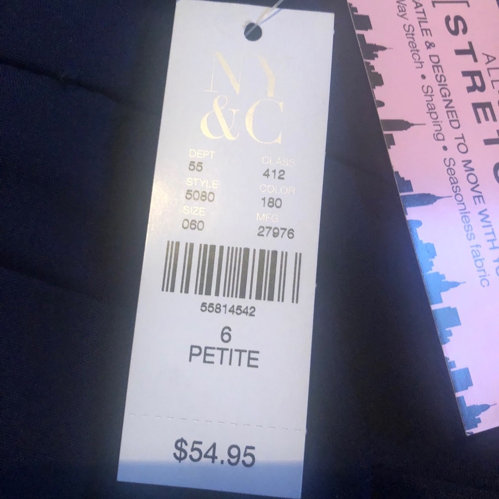 NWT petite navy blue pants